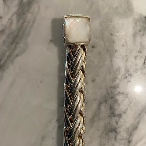 John hardy white quartz stone bracelet